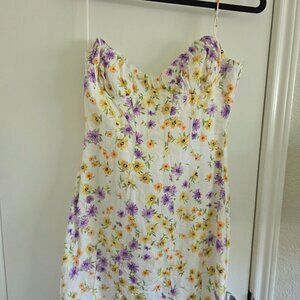 Zara floral mini dress